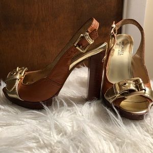 Michael Kors leather high heels